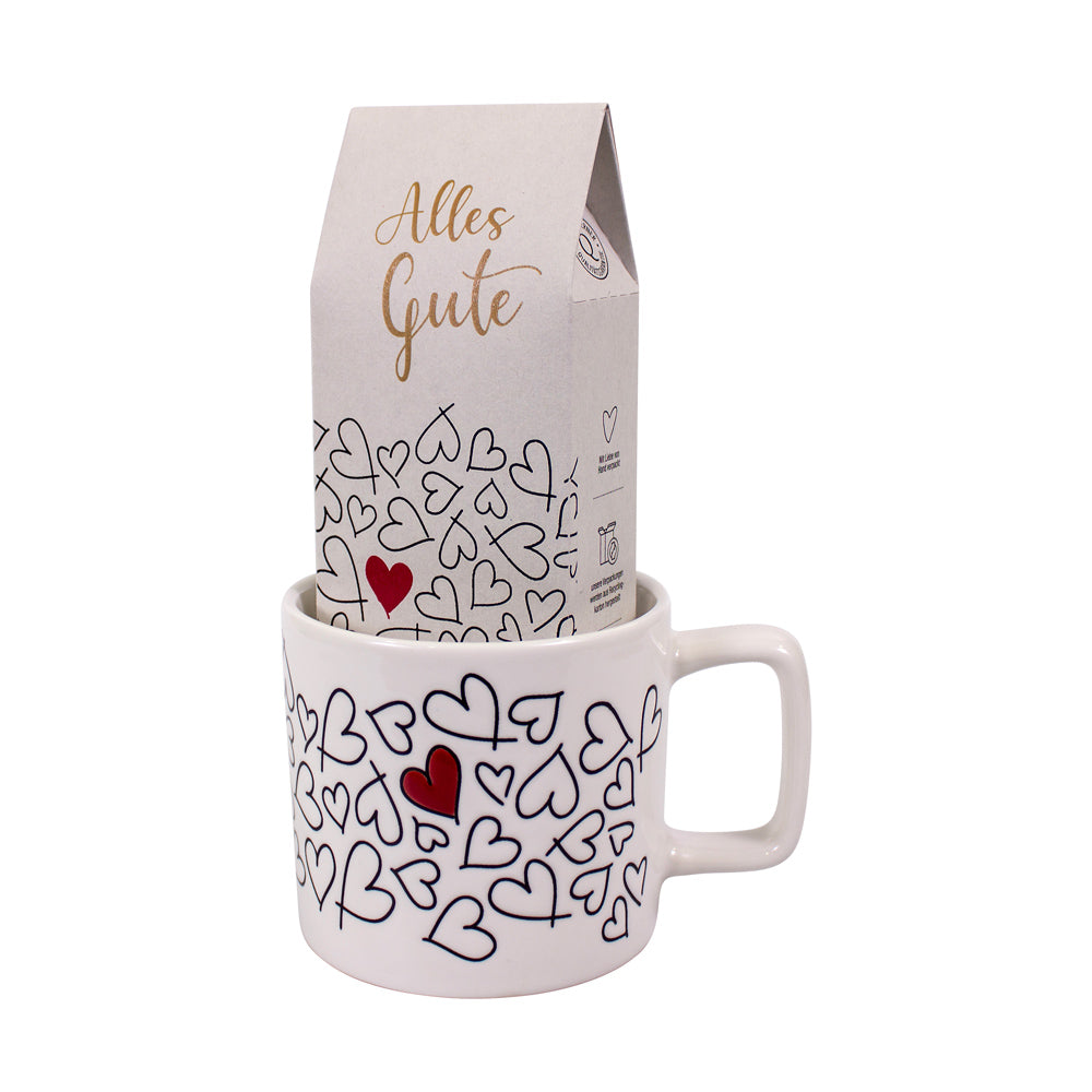 Tasse mit Teebox - Alles Gute